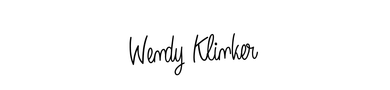 How to make Wendy Klinker name signature. Use Angelique-Rose-font-FFP style for creating short signs online. This is the latest handwritten sign. Wendy Klinker signature style 5 images and pictures png