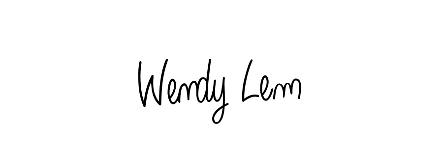 Best and Professional Signature Style for Wendy Lem. Angelique-Rose-font-FFP Best Signature Style Collection. Wendy Lem signature style 5 images and pictures png