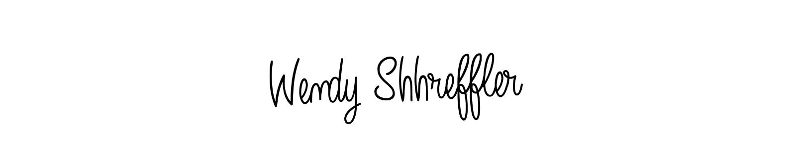 Wendy Shhreffler stylish signature style. Best Handwritten Sign (Angelique-Rose-font-FFP) for my name. Handwritten Signature Collection Ideas for my name Wendy Shhreffler. Wendy Shhreffler signature style 5 images and pictures png