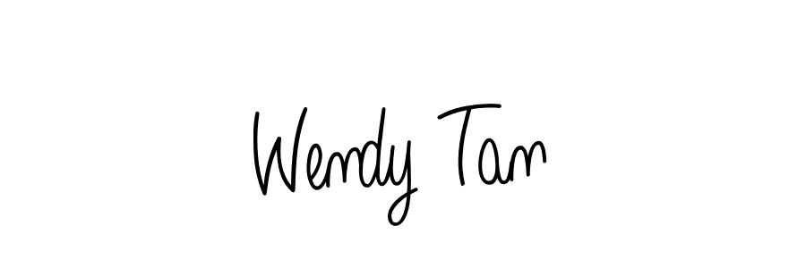 Use a signature maker to create a handwritten signature online. With this signature software, you can design (Angelique-Rose-font-FFP) your own signature for name Wendy Tan. Wendy Tan signature style 5 images and pictures png