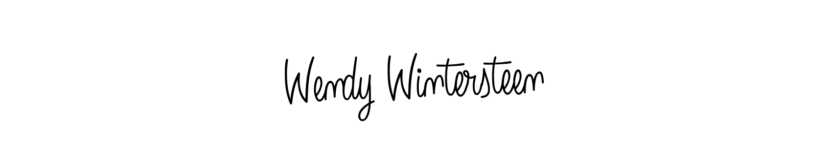 Design your own signature with our free online signature maker. With this signature software, you can create a handwritten (Angelique-Rose-font-FFP) signature for name Wendy Wintersteen. Wendy Wintersteen signature style 5 images and pictures png