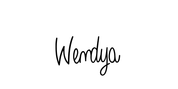 Make a beautiful signature design for name Wendya. Use this online signature maker to create a handwritten signature for free. Wendya signature style 5 images and pictures png