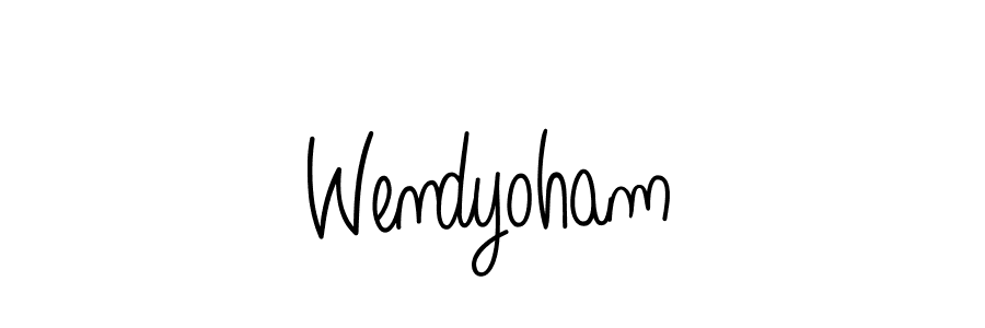 Also we have Wendyoham name is the best signature style. Create professional handwritten signature collection using Angelique-Rose-font-FFP autograph style. Wendyoham signature style 5 images and pictures png