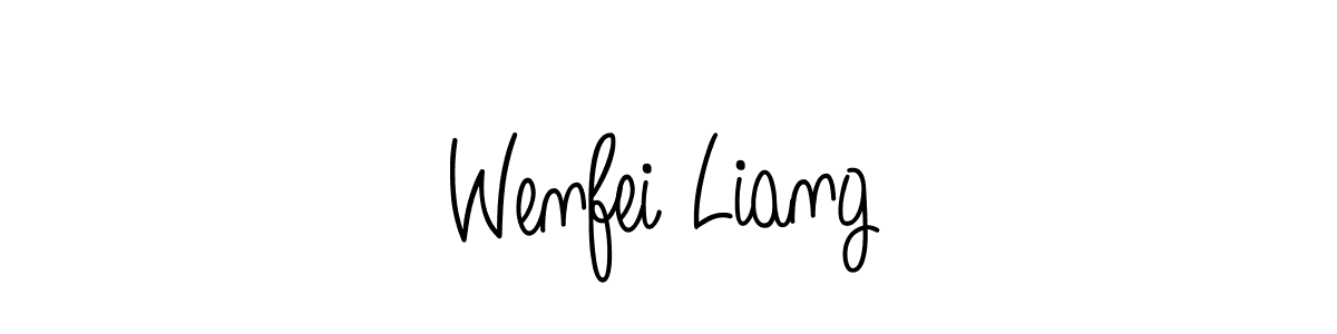 Create a beautiful signature design for name Wenfei Liang. With this signature (Angelique-Rose-font-FFP) fonts, you can make a handwritten signature for free. Wenfei Liang signature style 5 images and pictures png