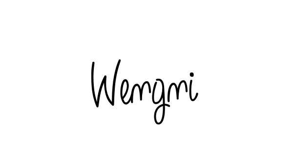 Create a beautiful signature design for name Wengni. With this signature (Angelique-Rose-font-FFP) fonts, you can make a handwritten signature for free. Wengni signature style 5 images and pictures png