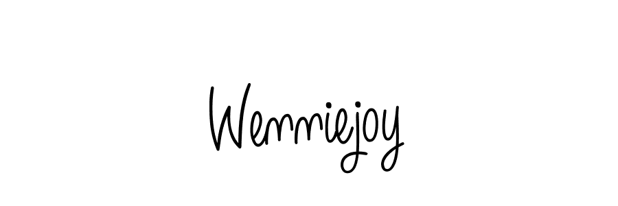 Wenniejoy stylish signature style. Best Handwritten Sign (Angelique-Rose-font-FFP) for my name. Handwritten Signature Collection Ideas for my name Wenniejoy. Wenniejoy signature style 5 images and pictures png