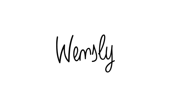 Make a beautiful signature design for name Wensly. Use this online signature maker to create a handwritten signature for free. Wensly signature style 5 images and pictures png
