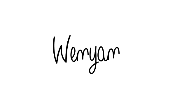 Also we have Wenyan name is the best signature style. Create professional handwritten signature collection using Angelique-Rose-font-FFP autograph style. Wenyan signature style 5 images and pictures png