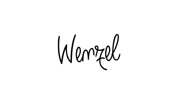 Create a beautiful signature design for name Wenzel. With this signature (Angelique-Rose-font-FFP) fonts, you can make a handwritten signature for free. Wenzel signature style 5 images and pictures png