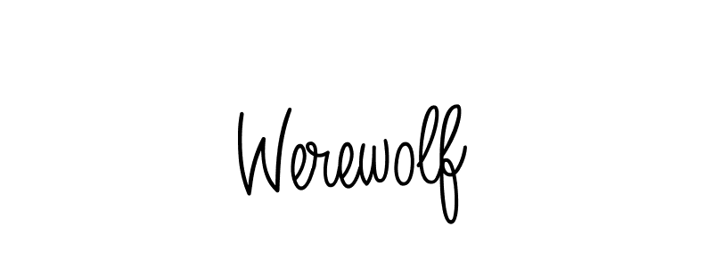 The best way (Angelique-Rose-font-FFP) to make a short signature is to pick only two or three words in your name. The name Werewolf include a total of six letters. For converting this name. Werewolf signature style 5 images and pictures png