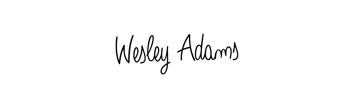 Best and Professional Signature Style for Wesley Adams. Angelique-Rose-font-FFP Best Signature Style Collection. Wesley Adams signature style 5 images and pictures png