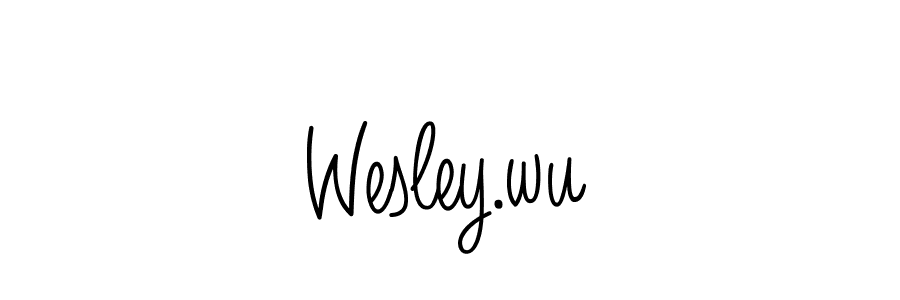 Create a beautiful signature design for name Wesley.wu. With this signature (Angelique-Rose-font-FFP) fonts, you can make a handwritten signature for free. Wesley.wu signature style 5 images and pictures png