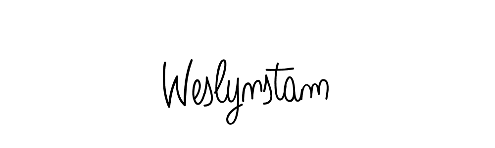 if you are searching for the best signature style for your name Weslynstam. so please give up your signature search. here we have designed multiple signature styles  using Angelique-Rose-font-FFP. Weslynstam signature style 5 images and pictures png