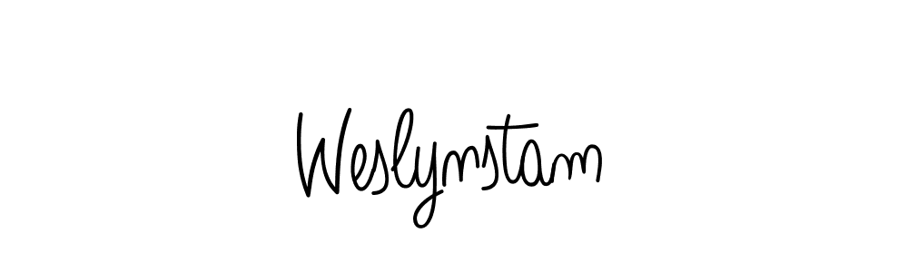 if you are searching for the best signature style for your name Weslynstam. so please give up your signature search. here we have designed multiple signature styles  using Angelique-Rose-font-FFP. Weslynstam signature style 5 images and pictures png