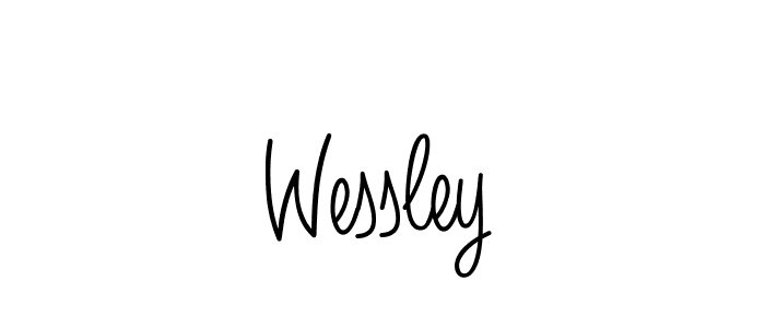 Use a signature maker to create a handwritten signature online. With this signature software, you can design (Angelique-Rose-font-FFP) your own signature for name Wessley. Wessley signature style 5 images and pictures png