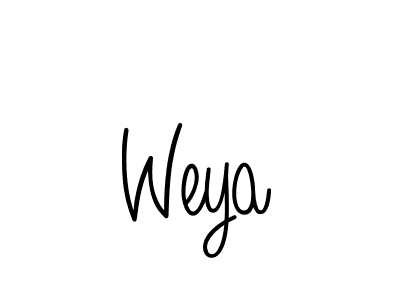 The best way (Angelique-Rose-font-FFP) to make a short signature is to pick only two or three words in your name. The name Weya include a total of six letters. For converting this name. Weya signature style 5 images and pictures png