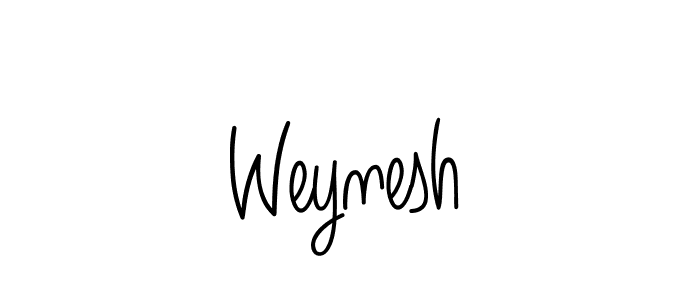 The best way (Angelique-Rose-font-FFP) to make a short signature is to pick only two or three words in your name. The name Weynesh include a total of six letters. For converting this name. Weynesh signature style 5 images and pictures png