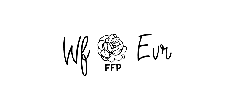 Design your own signature with our free online signature maker. With this signature software, you can create a handwritten (Angelique-Rose-font-FFP) signature for name Wf 4 Evr. Wf 4 Evr signature style 5 images and pictures png