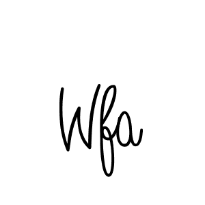How to Draw Wfa signature style? Angelique-Rose-font-FFP is a latest design signature styles for name Wfa. Wfa signature style 5 images and pictures png