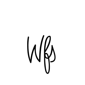 Also we have Wfs name is the best signature style. Create professional handwritten signature collection using Angelique-Rose-font-FFP autograph style. Wfs signature style 5 images and pictures png