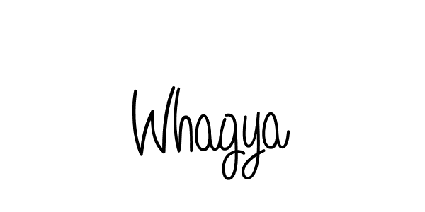 Also we have Whagya name is the best signature style. Create professional handwritten signature collection using Angelique-Rose-font-FFP autograph style. Whagya signature style 5 images and pictures png