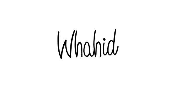 Create a beautiful signature design for name Whahid. With this signature (Angelique-Rose-font-FFP) fonts, you can make a handwritten signature for free. Whahid signature style 5 images and pictures png