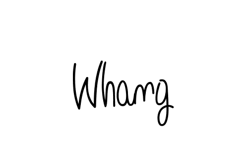 Make a beautiful signature design for name Whang. Use this online signature maker to create a handwritten signature for free. Whang signature style 5 images and pictures png