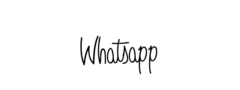 The best way (Angelique-Rose-font-FFP) to make a short signature is to pick only two or three words in your name. The name Whatsapp include a total of six letters. For converting this name. Whatsapp signature style 5 images and pictures png