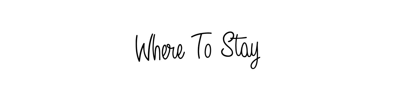 if you are searching for the best signature style for your name Where To Stay . so please give up your signature search. here we have designed multiple signature styles  using Angelique-Rose-font-FFP. Where To Stay  signature style 5 images and pictures png