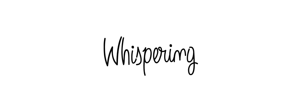 Whispering stylish signature style. Best Handwritten Sign (Angelique-Rose-font-FFP) for my name. Handwritten Signature Collection Ideas for my name Whispering. Whispering signature style 5 images and pictures png