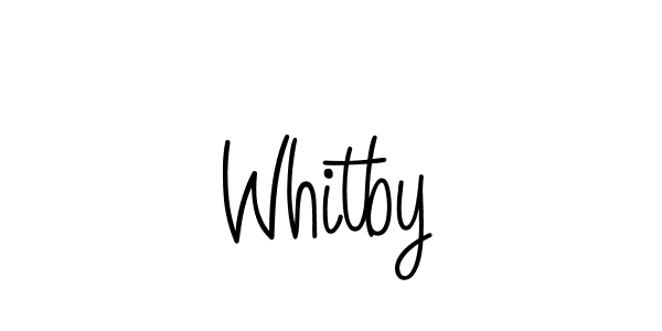 Whitby stylish signature style. Best Handwritten Sign (Angelique-Rose-font-FFP) for my name. Handwritten Signature Collection Ideas for my name Whitby. Whitby signature style 5 images and pictures png