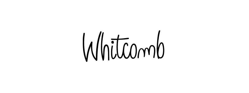 You should practise on your own different ways (Angelique-Rose-font-FFP) to write your name (Whitcomb) in signature. don't let someone else do it for you. Whitcomb signature style 5 images and pictures png