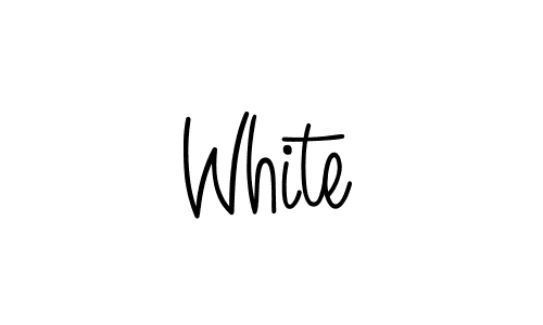 Use a signature maker to create a handwritten signature online. With this signature software, you can design (Angelique-Rose-font-FFP) your own signature for name White. White signature style 5 images and pictures png