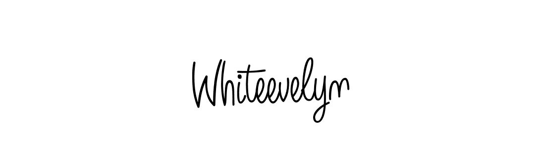 Also we have Whiteevelyn name is the best signature style. Create professional handwritten signature collection using Angelique-Rose-font-FFP autograph style. Whiteevelyn signature style 5 images and pictures png