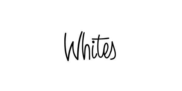 How to make Whites name signature. Use Angelique-Rose-font-FFP style for creating short signs online. This is the latest handwritten sign. Whites signature style 5 images and pictures png