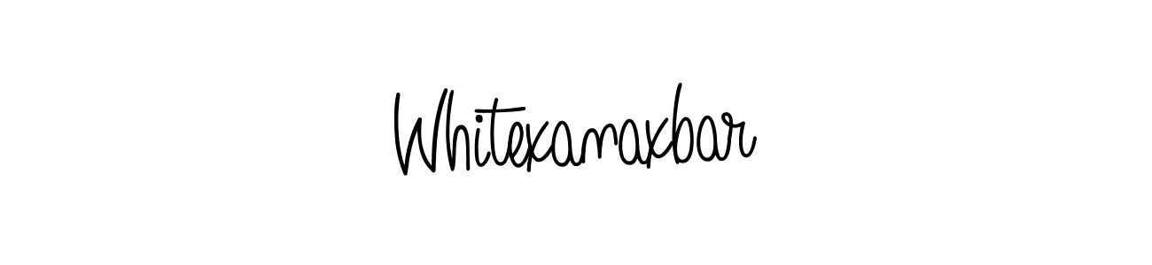How to Draw Whitexanaxbar signature style? Angelique-Rose-font-FFP is a latest design signature styles for name Whitexanaxbar. Whitexanaxbar signature style 5 images and pictures png