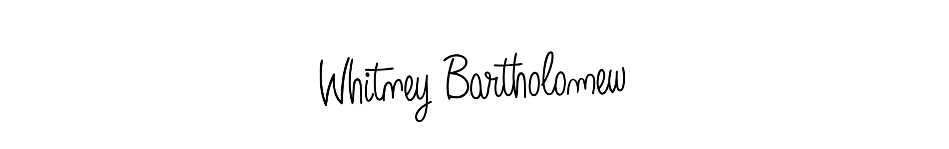 You can use this online signature creator to create a handwritten signature for the name Whitney Bartholomew. This is the best online autograph maker. Whitney Bartholomew signature style 5 images and pictures png