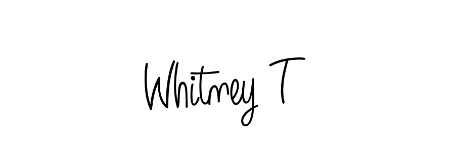 You can use this online signature creator to create a handwritten signature for the name Whitney T. This is the best online autograph maker. Whitney T signature style 5 images and pictures png