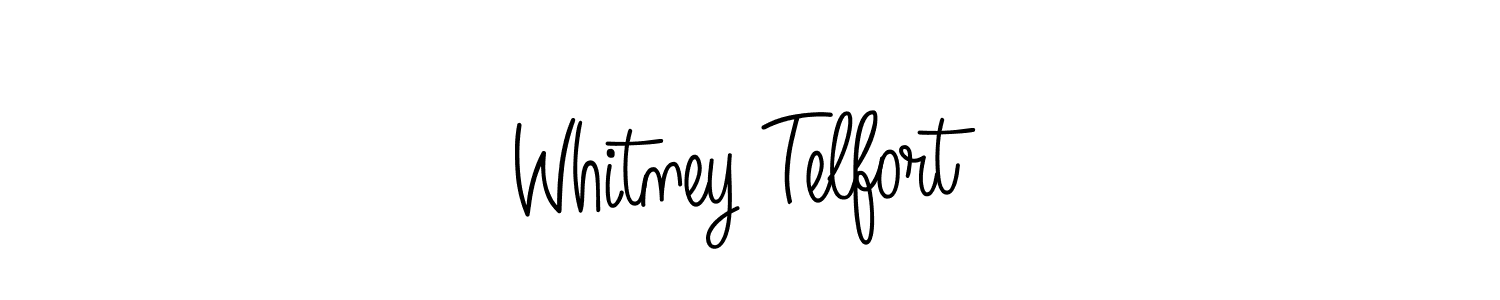 Similarly Angelique-Rose-font-FFP is the best handwritten signature design. Signature creator online .You can use it as an online autograph creator for name Whitney Telfort. Whitney Telfort signature style 5 images and pictures png