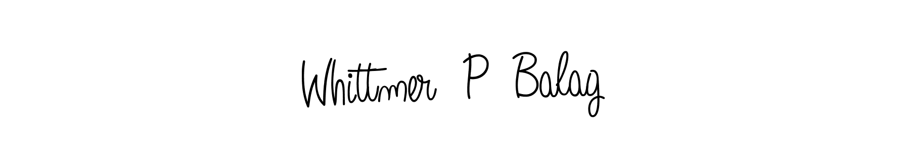 Whittmer  P  Balag stylish signature style. Best Handwritten Sign (Angelique-Rose-font-FFP) for my name. Handwritten Signature Collection Ideas for my name Whittmer  P  Balag. Whittmer  P  Balag signature style 5 images and pictures png