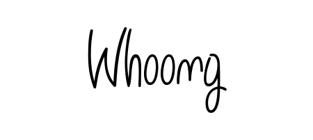 A sleek calligraphic signature for name Whoong utilizing Angelique-Rose-font-FFP styling. Great for adding personal signatures to photos and art. Whoong signature style 5 images and pictures png