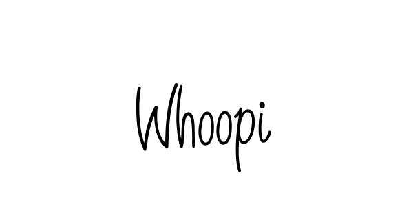 The best way (Angelique-Rose-font-FFP) to make a short signature is to pick only two or three words in your name. The name Whoopi include a total of six letters. For converting this name. Whoopi signature style 5 images and pictures png