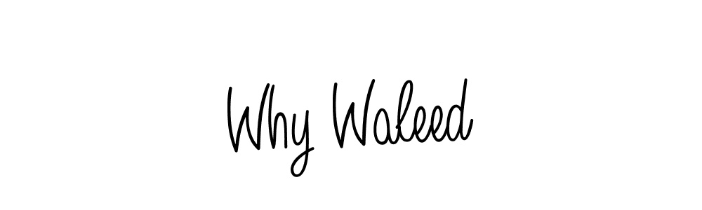 Design your own signature with our free online signature maker. With this signature software, you can create a handwritten (Angelique-Rose-font-FFP) signature for name Why Waleed. Why Waleed signature style 5 images and pictures png