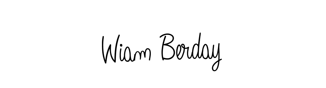 Angelique-Rose-font-FFP is a professional signature style that is perfect for those who want to add a touch of class to their signature. It is also a great choice for those who want to make their signature more unique. Get Wiam Berday name to fancy signature for free. Wiam Berday signature style 5 images and pictures png