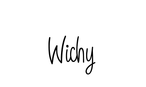 Create a beautiful signature design for name Wichy. With this signature (Angelique-Rose-font-FFP) fonts, you can make a handwritten signature for free. Wichy signature style 5 images and pictures png