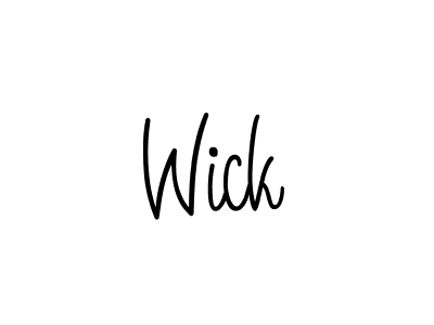 How to make Wick signature? Angelique-Rose-font-FFP is a professional autograph style. Create handwritten signature for Wick name. Wick signature style 5 images and pictures png