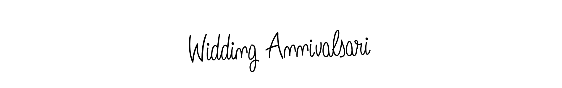 Widding Annivalsari stylish signature style. Best Handwritten Sign (Angelique-Rose-font-FFP) for my name. Handwritten Signature Collection Ideas for my name Widding Annivalsari. Widding Annivalsari signature style 5 images and pictures png