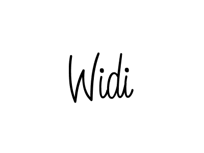How to make Widi signature? Angelique-Rose-font-FFP is a professional autograph style. Create handwritten signature for Widi name. Widi signature style 5 images and pictures png