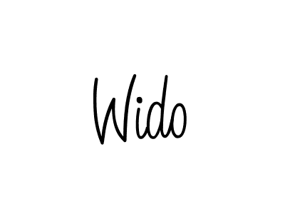 How to Draw Wido signature style? Angelique-Rose-font-FFP is a latest design signature styles for name Wido. Wido signature style 5 images and pictures png