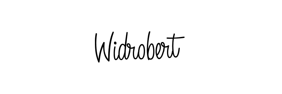How to make Widrobert name signature. Use Angelique-Rose-font-FFP style for creating short signs online. This is the latest handwritten sign. Widrobert signature style 5 images and pictures png